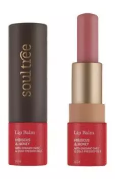 Бальзам для губ с экстрактом гибискуса и медом SoulTree Hibiscus & Honey Lip Balm