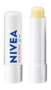 Бальзам для губ с пантенолом, маслом ши, витаминами C и E Nivea Бальзам для губ SOS-уход SPF 15
