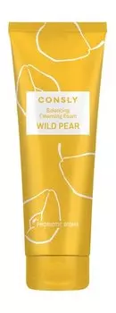 Балансирующая пенка для жирной и проблемной кожи лица с экстрактом дикой груши Consly Probiotic Biome Wild Pear Balancing Cleansing Foam