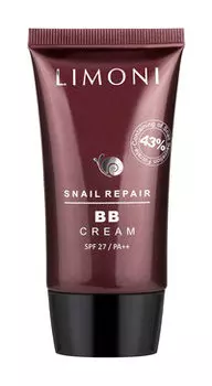 BB-крем для лица с экстрактом секреции улитки Limoni Snail Repair BB Cream № 1 SPF 27