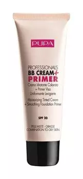 BB-крем для жирной и комбинированной кожи Pupa Professionals BВ Cream+Primer Oil Free SPF 20