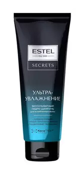 Бессульфатный гидро-шампунь для ослабленных волос Estel Secrets Ультра-увлажнение Бессульфатный гидро-шампунь