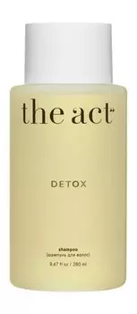 Бессульфатный шампунь для глубокого очищения кожи головы и волос The Act Detox Shampoo
