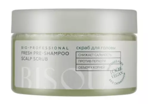 Безводный скраб для кожи головы Bisou Fresh Pre-Shampoo Scalp Scrub