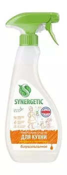 Биоразлагаемое средство для кухонных поверхностей с цитрусовым ароматом Synergetic ECO Универсальное чистящее средство для кухни Мандарин и лемонграсс