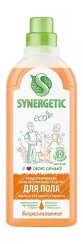Биоразлагаемое средство для пола и других поверхностей Synergetic ECO Концентрированное антибактериальное средство для пола