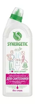 Биоразлагаемое средство для сантехники от известкового налета и ржавчины Synergetic ECO Средство без хлора для сантехники