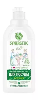 Биоразлагаемый гель для мытья посуды с ароматом алоэ Synergetic ECO Антибактериальный гель для посуды Алоэ вера