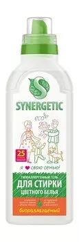 Биоразлагаемый концентрированный гель для стирки Synergetic ECO Гипоаллергенный гель для стирки цветного белья
