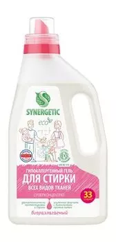 Биоразлагаемый концентрированный гель для стирки Synergetic ECO Гипоаллергенный гель-суперконцентрат для стирки всех видов тканей