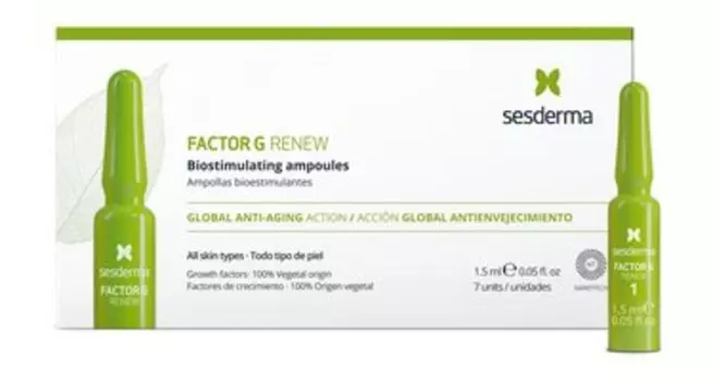 Биостимулирующее средство для лица на основе пептидов Sesderma Factor G Renew Biostimulating Ampoules