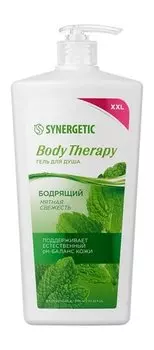 Бодрящий гель для душа с ароматом мяты Synergetic Body Therapy Бодрящий гель для душа Мятная свежесть
