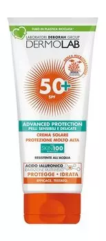 Cолнцезащитный крем для лица и тела с гиалуроновой кислотой Dermolab Advanced Protection Sun Cream SPF 50+