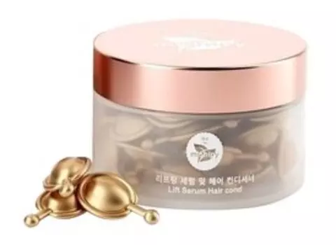 Cыворотка для волос с экстратом гриба линчжи и пиона в капсулах miShipy Lift Serum Hair Cond