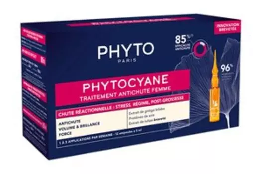 Cыворотка против реакционного выпадения волос Phyto Phytocyane Reactional Anti-Hair Loss Treatment for Women