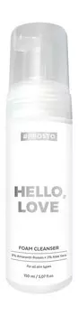 Деликатная пенка для умывания и гладкости кожи лица с алоэ вера 2% #Prosto Hello, Love Foam Cleanser