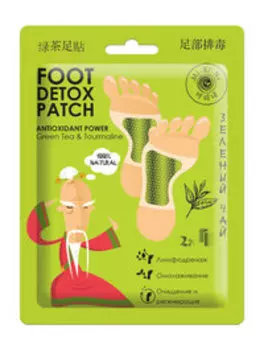 Детокс-патчи для ног с зеленым чаем и турмалином Mi-Ri-Ne Antioxidant Power Foot Detox Patch