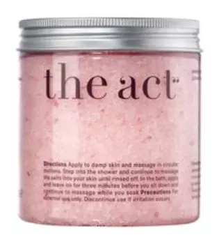 Детокс-скраб для ног и соль для ванны с гималайской солью The Act Detoxifying Leg Scrub & Bath Soak