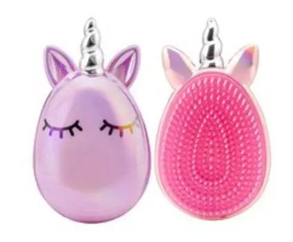 Детская расческа для мокрых и сухих волос Martinelia Sweet Dreams Detangle Hair Brush Purple