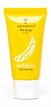 Детский гель для чистки зубов со вкусом банана MontCarotte Kids Tooth Gel Sweet Banana