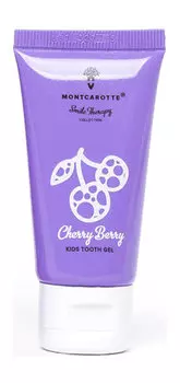 Детский гель для чистки зубов со вкусом вишни MontCarotte Kids Tooth Gel Cherry Berry