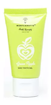 Детский гель для чистки зубов со вкусом яблока MontCarotte Kids Tooth Gel Green Apple
