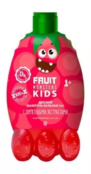 Детский шампунь-бальзам с фруктовыми экстрактами и витаминами Megamonsters Fruit Monsters Kids Шампунь-бальзам 2в1
