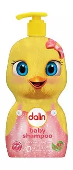 Детский шампунь без слез для очищения волос и тела Dalin Baby Shampoo Chick Bottle Pink