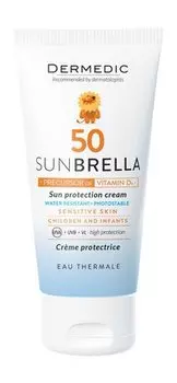 Детский солнцезащитный крем для лица Dermedic Sunbrella Sun Protection Cream SPF 50