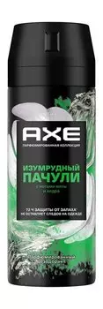 Дезодорант-аэрозоль со свежим древесным ароматом AXE Изумрудный пачули Парфюмированный дезодорант