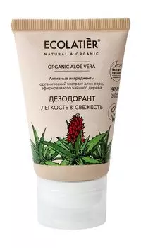 Дезодорант с алоэ вера и маслом чайного дерева Ecolatier Organic Aloe Vera Дезодорант Легкость & свежесть