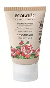 Дезодорант с экстрактом и маслом розы Ecolatier Organic Wild Rose Дезодорант Нежный уход