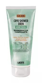 Дренажный, тонизирующий гель для душа с охлаждающим действием Guam Azione Fredda Cryo Shower Dren