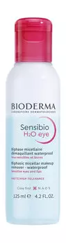 Двухфазное мицеллярное средство для очищения глаз и губ Bioderma Sensibio H2O Eye