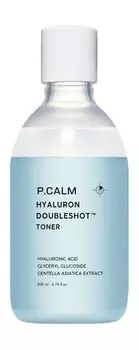 Двухфазный тонер для лица с гиалуроновой кислотой P.Calm Hyaluron Doubleshot Toner