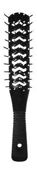 Двусторонняя расческа для волос с пластиковыми зубцами Lei Расческа Вентилируемая Двусторонняя Черная