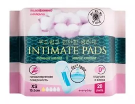 Ежедневные быстровпитывающие гигиенические прокладки Mi-Ri-Ne Everyday Intimate Pads XS