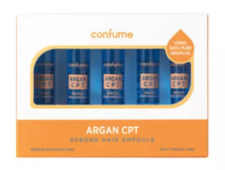Филлеры для интенсивного ухода за волосами с разглаживающим эффектом Confume Argan CPT Rebond Hair Ampoule