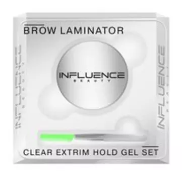 Фиксирующий гель для бровей Influence Beauty Brow Laminator Clear Extrim Hold Gel Set