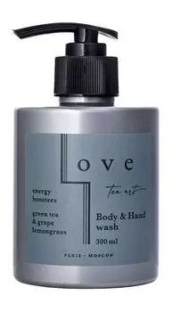 Гель для душа и рук с ароматом зеленого чая, винограда и лемонграсс Love Tea Art Body and Hand Wash Green Tea and Grape Lemongrass