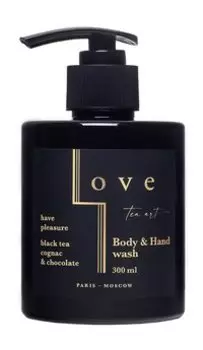 Гель для душа и рук с ароматом черного чая, коньяка и шоколада Love Tea Art Body and Hand Wash Black Tea and Cognac Chocolate