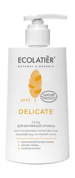 Гель для интимной гигиены с экстрактом лотоса и молочной кислотой Ecolatier Delicate Гель для интимной гигиены