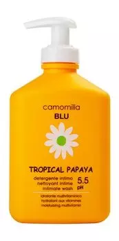 Гель для интимной гигиены с экстрактом папайи Camomilla Blu Tropical Papaya Intimate Wash pH 5.5