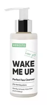Гель для очищения сухой и чувствительной кожи лица с гемискваланом 2% #Prosto Wake Me Up Perfect Face Cleanser