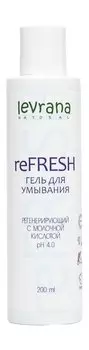 Гель для умывания проблемной кожи Levrana reFresh Гель для умывания Регенерирующий С молочной кислотой pH 4.0