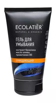 Гель для умывания с экстрактом базилика и маслом оливы Ecolatier Men Очищающий гель