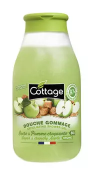 Гель-гоммаж для душа с ароматом яблока Cottage Exfoliating Shower Gel Sugar&Crunchy Apple