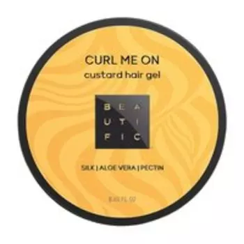 Гель-кастард легкой фиксации для кудрявых и волнистых волос Beautific Curl Me On Custard Hair Gel