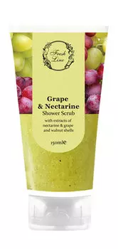 Гель-скраб для душа с экстрактами винограда и нектарина Fresh Line Grape and Nectarine Shower Scrub