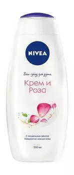 Гель-уход для душа с миндальным маслом и цветочным ароматом Nivea Крем и Роза
